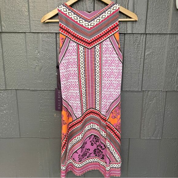 Hale Bob orange and pink sleeveless dress NWT - Picture 6 of 12